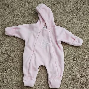 The Children's Place Light Pink Hooded Footie